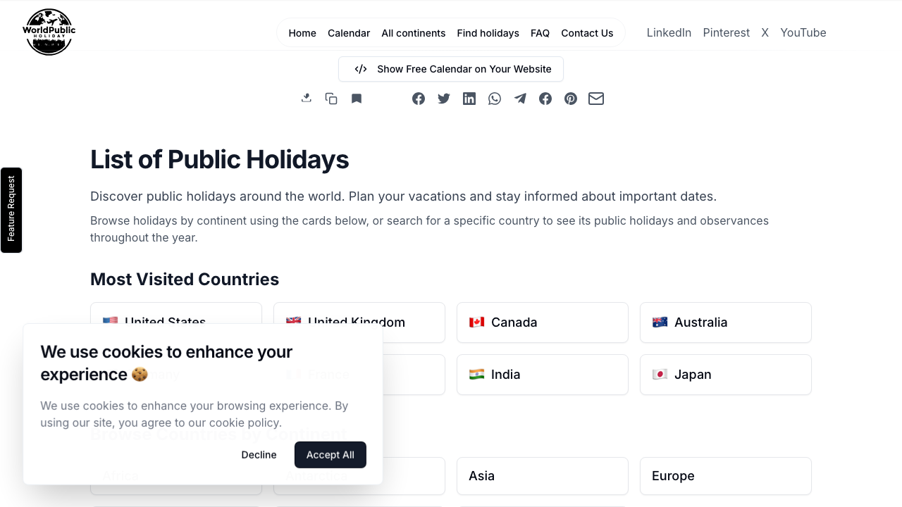 World Public Holiday